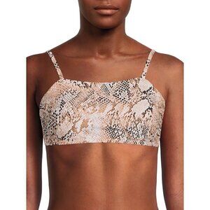 🔥🔥SALE🔥🔥TIME AND TRUE Snake Skin Bikini Top NWT